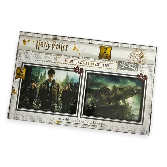 Harry Potter 3D Image Lenticular Puzzle Wizarding World Twin Pack 500 Pcs Each - Picture 4 of 9